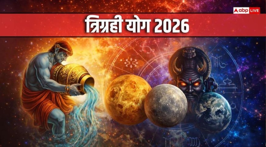 Trigrahi Yog 2026: कुंभ राशि में आज शुक्र, बुध और राहु ग्रह का जमावड़ा, त्रिग्रही योग से 4 राशियों को तगड़ा लाभ
