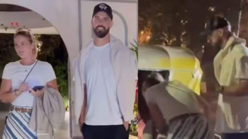 टी20 वर्ल्ड कप के बीच डेरिल मिचेल ने लिए ऑटो सवारी के मजे, पत्नी भी थी संग; वीडियो वायरल