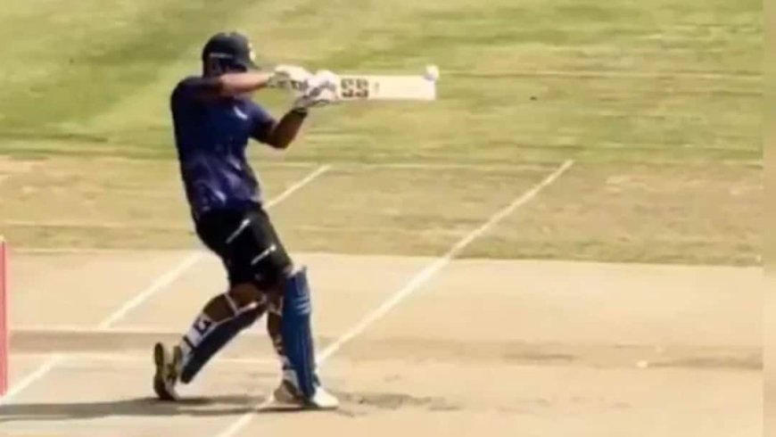 Watch: वैभव सूर्यवंशी के सिक्स ने तोड़ी पानी की पाइप लाइन, वायरल वीडियो ने मचाई धूम