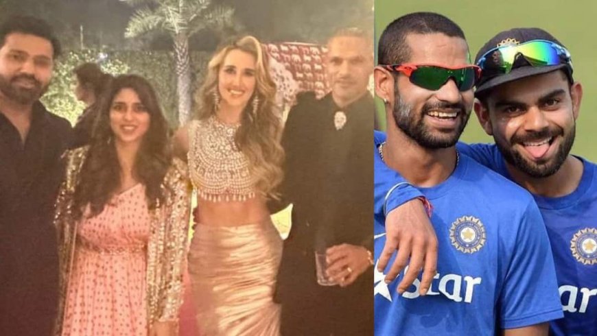 Shikhar Dhawan Wedding: रितिका के साथ शिखर धवन की शादी में पहुंचे रोहित शर्मा, विराट कोहली ने यूं दी बधाई
