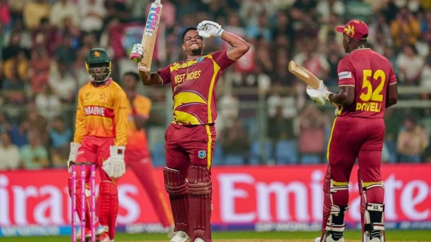 वेस्टइंडीज ने रचा इतिहास, टूटते-टूटते बचा सबसे बड़े टोटल का वर्ल्ड रिकॉर्ड; जिम्बाब्वे की बंपर पिटाई