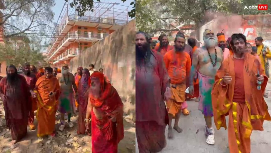 हरिद्वार में रंगभरी एकादशी: साधु-संतों ने पंचगव्य से खेली होली, विश्व कल्याण की कामना!