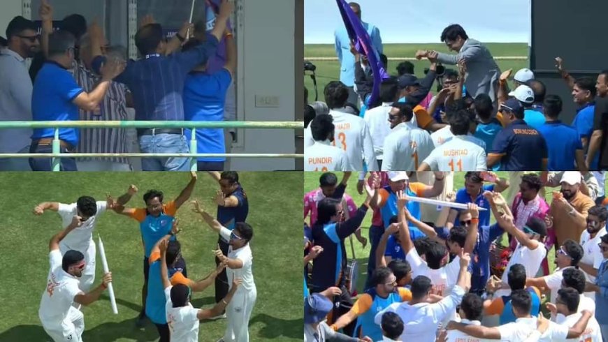 Watch: मैदान पर बजा ढोल, खिलाड़ी-अधिकार सब नाचे; चैंपियन बनने के बाद जम्मू-कश्मीर ने ऐसे मनाया जश्न