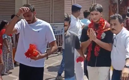 वेस्टइंडीज के खिलाफ 'वर्चुअल क्वार्टर फाइनल' से पहले मंदिर पहुंचे भारतीय खिलाड़ी, देखें वीडियो