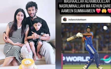 टी20 वर्ल्ड कप की जीत पर शिवम दुबे की मुस्लिम वाइफ ने इस तरह लुटाया प्यार, देखकर आपके भी उड़ जाएंगे होश