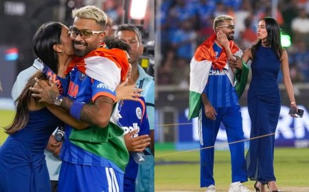 Watch: बीच मैदान पर गर्लफ्रेंड माहिका संग लेटे हार्दिक पांड्या, खास अंदाज में मनाया वर्ल्ड कप का जश्न; देखें वीडियो