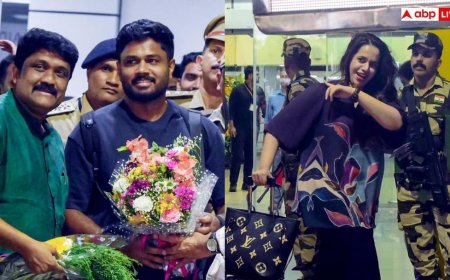 संजू सैमसन का केरल में जोरदार स्वागत, वाइफ चारुलता के इस जेस्चर ने लूटी महफिल, Video वायरल