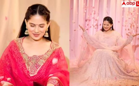 Jaya Kishori Traditional Look: अनारकली पहन फूल-सी खिली-खिली नजर आईं जया किशोरी, दिल जीत लेंगी ये तस्वीरें