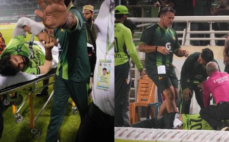 यह पाकिस्तानी क्रिकेटर हुआ गंभीर रूप से चोटिल, स्ट्रेचर पर गया मैदान से बाहर, अब अस्पताल में कैसी है हालत?