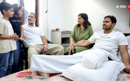 नक्सलियों से लोहा लेने वाले CRPF के असिस्टेंट कमांडेंट अजय मलिक से मिलने पहुंचे राहुल गांधी, झारखंड में IED ब्लास्ट में हुए थे घायल