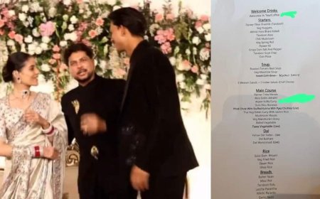 वेज या नॉन वेज? कुलदीप-वंशिका के ग्रैंड रिसेप्शन में कैसा खान परोसा गया? देखें मेन्यू