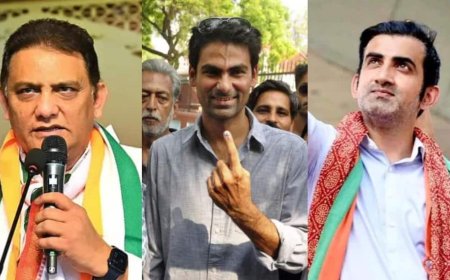 क्रिकेट से संन्यास के बाद राजनीति में उतरे ये 6 भारतीय क्रिकेटर, किसी ने जड़ा छक्का तो कोई हुआ क्लीन बोल्ड