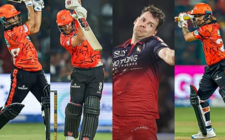 RCB vs SRH 1st Innings Highlights: पहले ईशान किशन, फिर अनिकेत वर्मा ने बेंगलुरु को धोया; लड़खड़ाने का बाद भी बनाए 201 रन