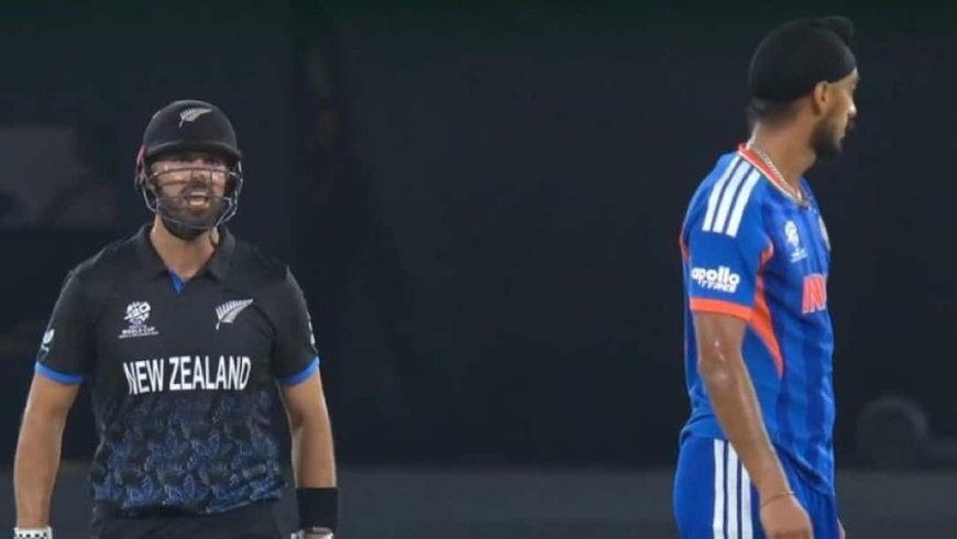 दिख रहा था विकेट, लेकिन जानबूझकर अर्शदीप सिंह ने डेरिल मिचेल को जड़ दी गेंद! फाइनल में हुआ भयंकर विवाद