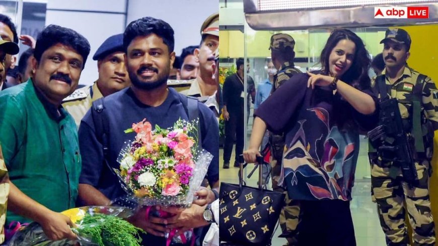 संजू सैमसन का केरल में जोरदार स्वागत, वाइफ चारुलता के इस जेस्चर ने लूटी महफिल, Video वायरल