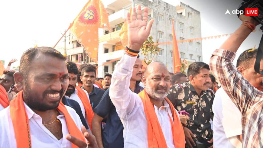 मधुमक्खियों के हमले से नहीं डिगा इरादा, बंडी संजय की पदयात्रा में ड्रोन से छत्ता टूटा, मंत्री ने जारी रखी यात्रा