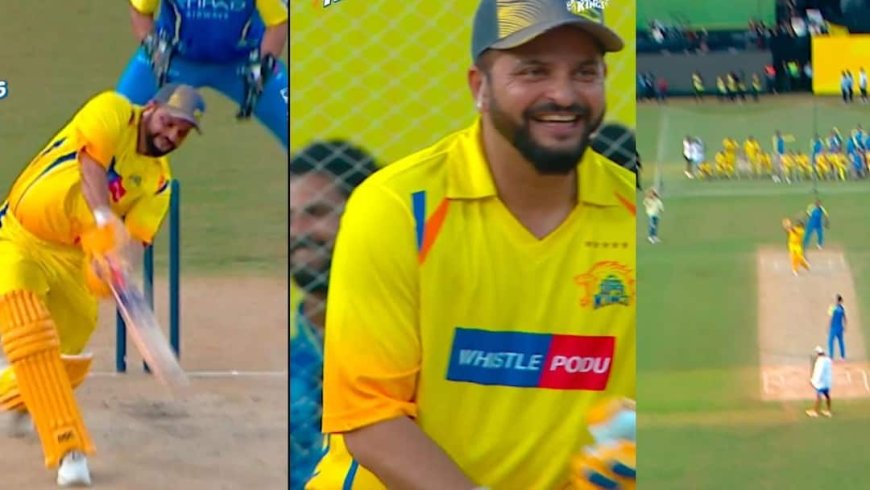IPL 2026 से पहले पुराने अंदाज में दिखे सुरेश रैना, 'गगनचुंबी' छक्का लगाने का वीडियो वायरल