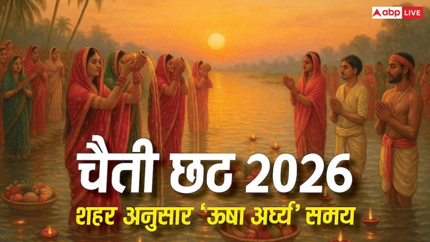 Chaiti Chhath 2026 Surya Arghya Time: ऊषा अर्घ्य के साथ कल चैती छठ का समापन, जानें शहर अनुसार सूर्य अर्घ्य का समय