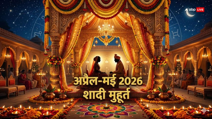 विवाह मुहूर्त 2026: अप्रैल-मई में शादी के शुभ दिन! जानें सही समय और तिथियां, कहीं चूक न जाएं!