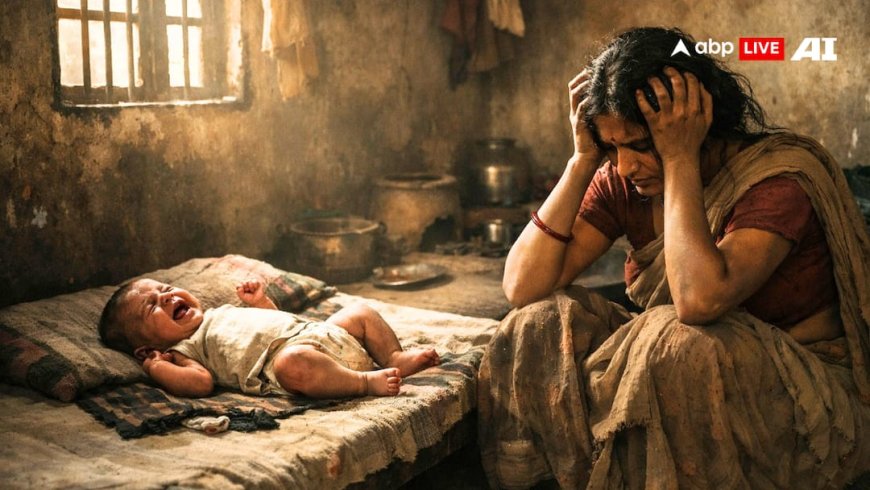 भूख से लगातार रो रही थी 6 महीने की बच्ची, मां ने गुस्से में ले ली जान, नाक-मुंह दबाकर रोक दी सांस