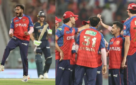 PBKS vs GT 1st Innings: पंजाब ने गुजरात को 162 पर रोका, चहल-वैशाक ने बरपाया कहर; अंतिम 5 ओवर में बने सिर्फ 34 रन