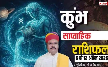 Kumbh Saptahik Rashifal 6-12 April 2026:कुंभ साप्ताहिक राशिफल, आलस्य और घमंड पड़ सकता है भारी