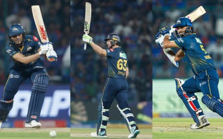 1st Innings Highlights: गुजरात ने दिल्ली को धोया, बना डाले 210 रन; बटलर-गिल-सुंदर ने मचाया कोहराम