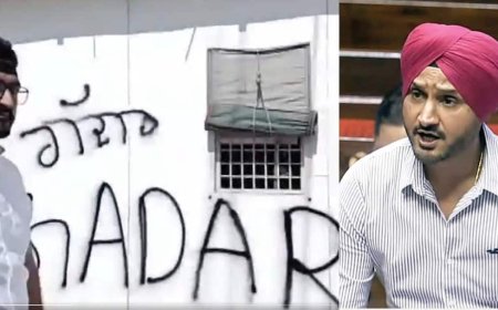 हरभजन सिंह के घर तक पहुंचे प्रदर्शनकारी, AAP समर्थकों ने दीवार पर लिखा 'पंजाब का गद्दार'