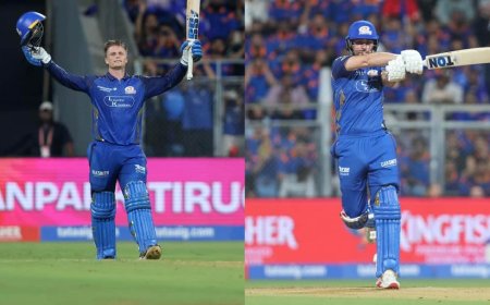 मुंबई इंडियंस ने बनाया IPL 2026 का सबसे बड़ा स्कोर, रायन रिकल्टन ने जड़ा ऐतिहासिक शतक, SRH को 244 का लक्ष्य