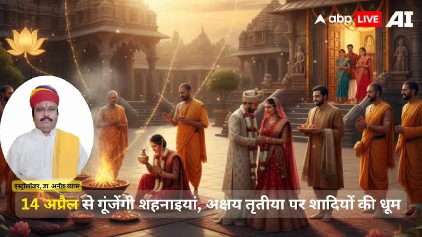 खरमास समाप्त: 14 अप्रैल से फिर गूंजेंगी शहनाइयां, 19 अप्रैल को अक्षय तृतीया का 'अबूझ मुहूर्त'; जानें साल 2026 की सभी शुभ तिथियां