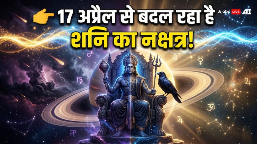 Shani Gochar 2026: 17 अप्रैल को शनि देव बदलेंगे नक्षत्र, मेष समेत इन 3 राशियों पर दिखेगा खास प्रभाव! देखें आपकी राशि तो नहीं?