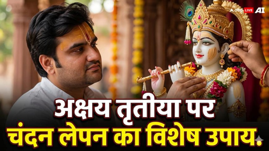 अक्षय तृतीया पर चंदन अनुष्ठान से आएगी सुख-समृद्धि? इंद्रेश उपाध्याय से जानिए सही तरीका और महत्व