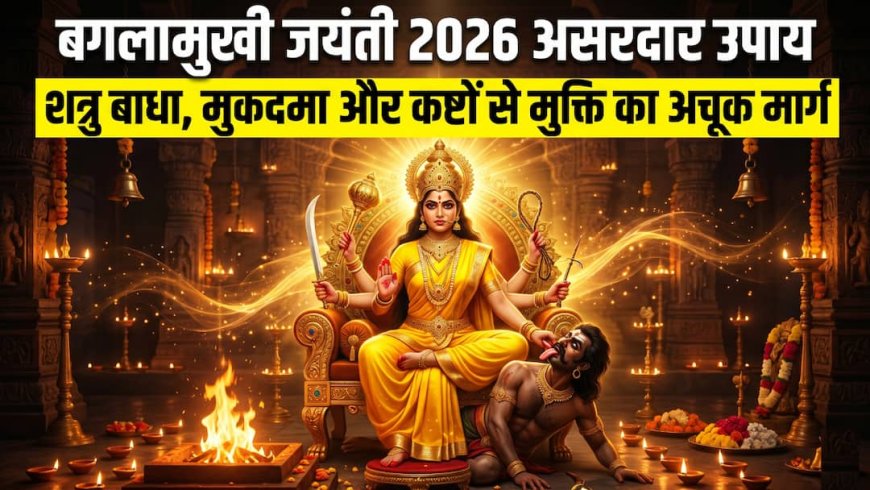 शत्रु बाधा और वाद-विवाद समस्याओं से मिलेगी राहत, आज बगलामुखी जयंती पर करें ये खास उपाय?