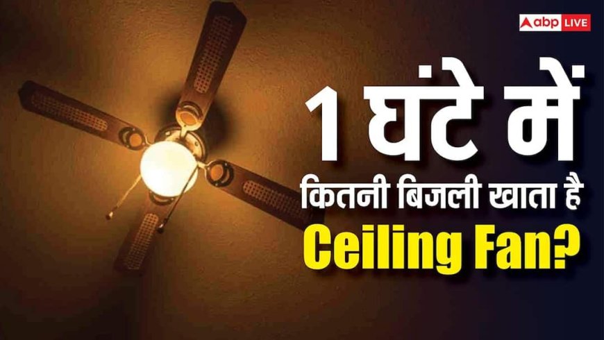 1 घंटे में कितना बिजली खाता है Ceiling Fan, गर्मियों में इस्तेमाल करने से पहले समझ लें पूरा जोड़-गणित