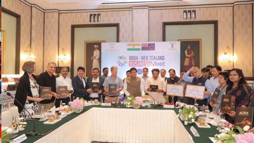 इंडिया-न्यूजीलैंड बिजनेस मीट: 'विश्व की शू कैपिटल' बनेगा आगरा, निर्यात-रोजगार में आएगा भारी उछाल
