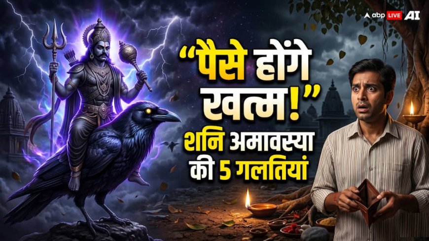 शनि अमावस्या 2026 पर भूलकर भी ये 5 गलतियां न करें, वरना खाली हो सकती है जेब!
