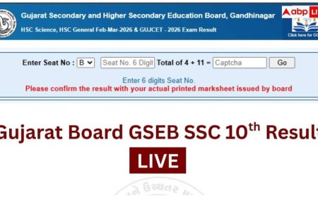 गुजरात बोर्ड 10वीं का रिजल्ट जारी, 83.86% छात्रों ने मारी बाजी, जानें चेक करने के आसान तरीके