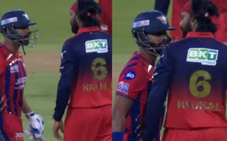 LSG vs RCB: लखनऊ और आरसीबी के मुकाबले के बीच मैदान पर हाईवोल्टेज ड्रामा, क्रुणाल पंड्या-निकोलस पूरन 'भिड़े'