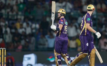 बुरी तरह हारी दिल्ली, KKR ने 34 गेंद पहले चेज किया टारगेट, फिन एलन ने शतक जड़ रचा इतिहास