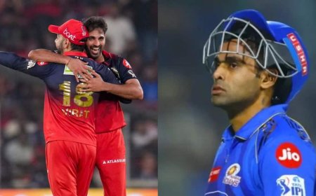 RCB VS MI: आखिरी ओवर में भयंकर ड्रामा, बल्ला टूटा, फिर वाइड गेंद और फिर छक्का, हर गेंद की कहानी पढ़िए