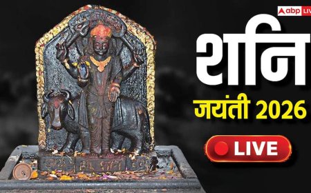 Shani Jayanti 2026 Live: शनि जयंती कल, जानें पूजा-विधि, शुभ मुहूर्त, साढ़ेसाती-ढैय्या उपाय और राशियों पर असर