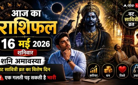 Aaj Ka Rashifal: 16 मई का राशिफल, शनि जयंती और अमावस्या पर आज इन राशियों को रहना होगा सतर्क, सुबह 10:43 तक न करें ये काम