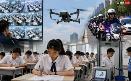 नीट पेपर लीक से मचा बवाल, चीन की परीक्षा सुरक्षा जानकर रह जाएंगे हैरान; AI-Drone और पुलिस एस्कॉर्ट तक कड़ा इंतजाम