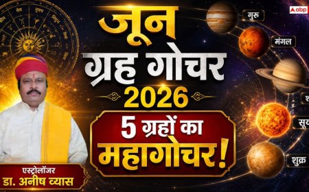 June 2026 Grah Gochar: जून में 5 बड़े ग्रहों की बदलेगी चाल, गजलक्ष्मी सहित बनेंगे 3 राजयोग; जानें देश और दुनिया पर असर