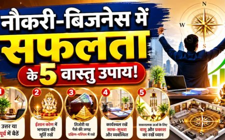 Vastu Tips: कड़ी मेहनत के बाद भी नहीं मिल रही नौकरी-बिजनेस में सफलता? आज ही अपनाएं ये 5 आसान वास्तु उपाय