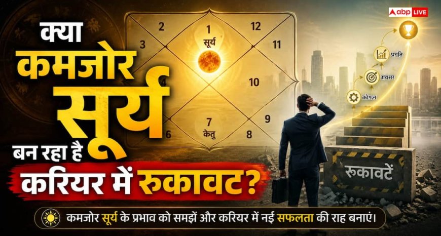 Astrology: क्या कुंडली में सूर्य बदल सकता है आपका भाग्य? जानिए मजबूत सूर्य से कैसे मिलती है सफलता, सम्मान और ऊंचा पद