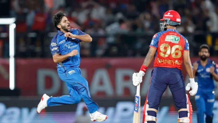 18 गेंदों की आंधी, खूब बरसे चौके-छक्के, खराब शुरुआत के बाद PBKS ने बनाए 209 रन, शार्दुल ठाकुर चमके