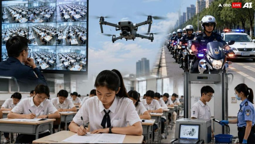 नीट पेपर लीक से मचा बवाल, चीन की परीक्षा सुरक्षा जानकर रह जाएंगे हैरान; AI-Drone और पुलिस एस्कॉर्ट तक कड़ा इंतजाम