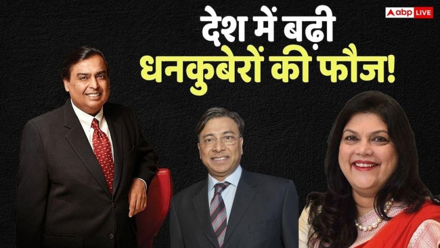 Indian Billionaires: भारत में अमीरों की संपत्ति में रिकॉर्ड तोड़ बढ़ोतरी, मिले 26 नए अरबपति, जानें अब कितनी हो गई संख्या