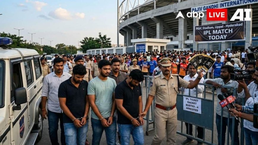 Telangana News: IPL टिकटों की कालाबाजारी पर बड़ा एक्शन, हैदराबाद में बड़े रैकेट का भंडाफोड़, 4 गिरफ्तार